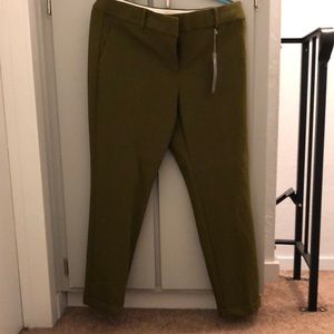 Loft slim green slacks unused